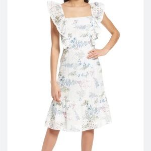 NWT Chelsea28 Eyelet Floral Garden Dress.